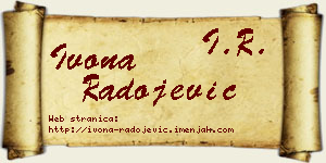 Ivona Radojević vizit kartica